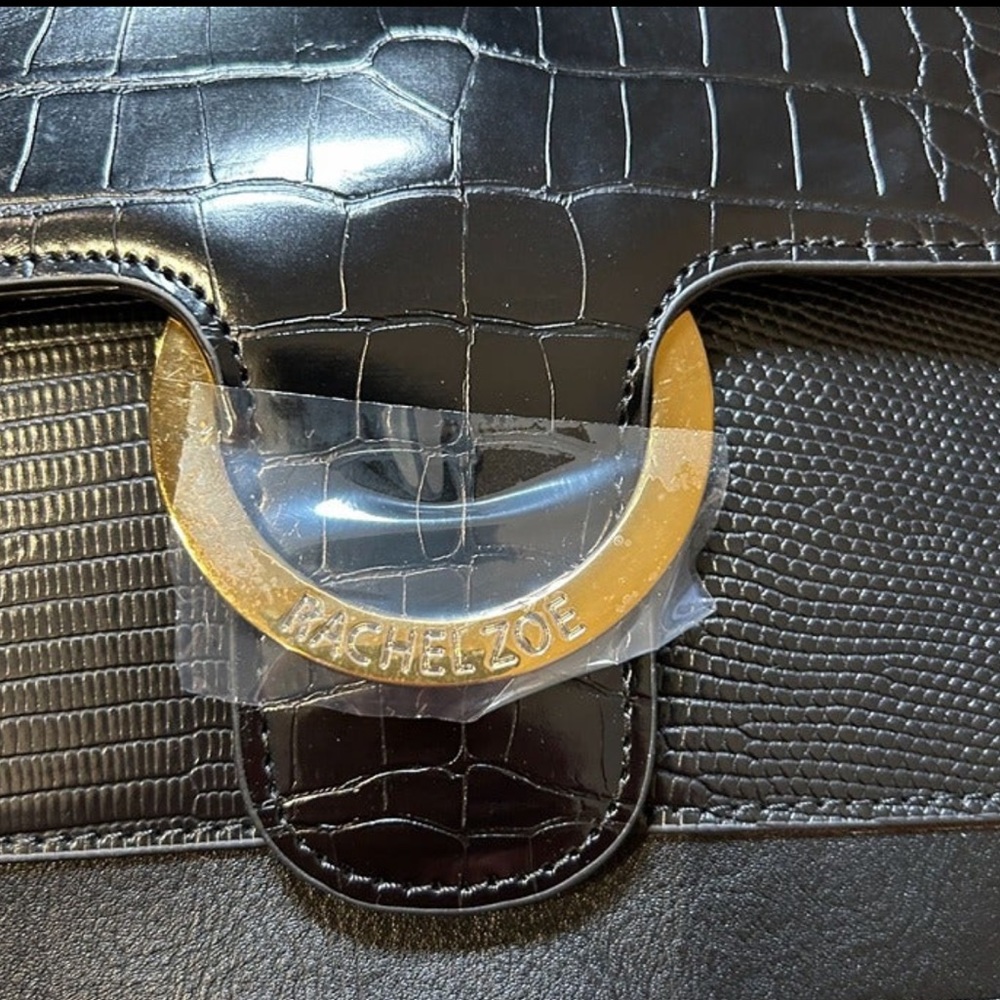 Rachel Zoe‎ Irim Crossbody Bag in Black Croc - Picture 6 of 6
